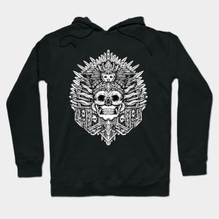 Mayan Death Skull Headdress Hoodie